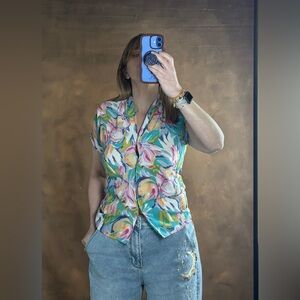 Yves St. Clair Multicolor Floral Button Down Shirt